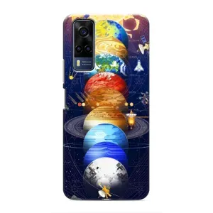 Чохол (ТПУ) з планетами на Vivo Y51 (2020) (Арт планети)