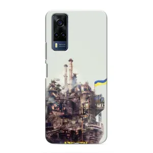 Чехлы на военную тематику для Vivo Y51 (2020) (Азовсталь)