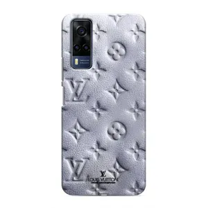 Текстурный Чехол Louis Vuitton для Виво У51 (2020) (Белый ЛВ)