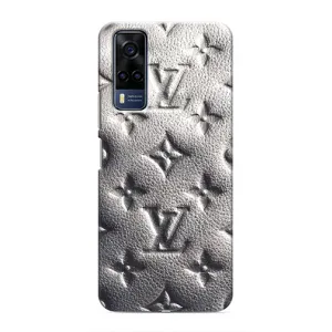Текстурный Чехол Louis Vuitton для Виво У51 (2020) (Бежевый ЛВ)