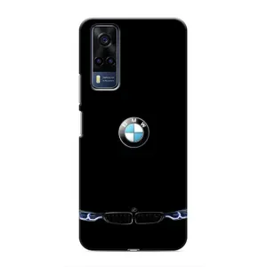 Силіконовий бампер з картинкою машини на Vivo Y51 (2020) (Чорний BMW)