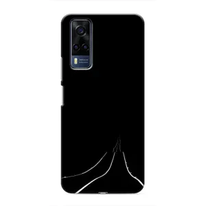 Чехол с картинками на черном фоне для Vivo Y51 (2020) (Дорога)