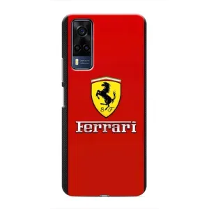 Силіконовий бампер з картинкою машини на Vivo Y51 (2020) (Ferrari Logo)
