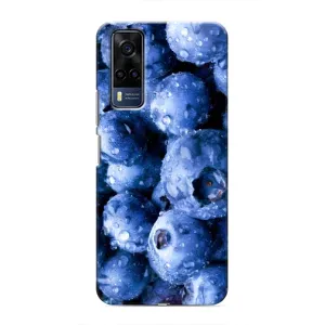 Чехол с изображением вкусной еды для Vivo Y51 (2020) (Голубика)