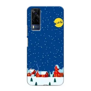 Силіконовий бампер на різдво для Vivo Y51 (2020) (Місто в снігу)