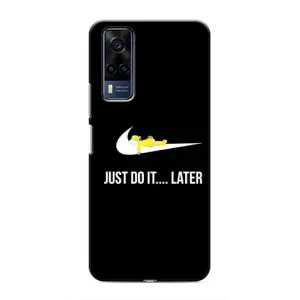 Силиконовый Чехол на Vivo Y51 (2020) с картинкой Nike (Later)