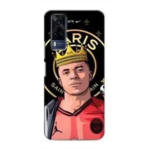 Чехол (TPU) с Футболистом на Vivo Y51 (2020) (Mbappe King)