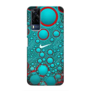 Силиконовый Чехол на Vivo Y51 (2020) с картинкой Nike (Найк зеленый)