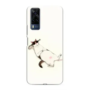 Чехол на тематику: Коты для Vivo Y51 (2020) (Отдых)