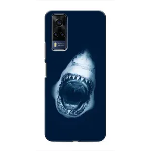 Силиконовый бампер с картинкой животных для Vivo Y51 (2020) (Пасть Акулы)