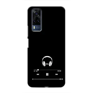 Чехол с картинками на черном фоне для Vivo Y51 (2020) (Плеер)