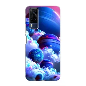Чохли КОСМОС на Vivo Y51 (2020) (Сині планети)