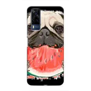 Чехол (ТПУ) Милые собачки для Vivo Y51 (2020) (Смешной Мопс)