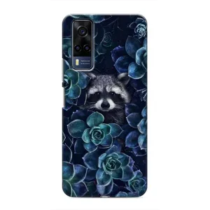 Силиконовый Чехол с Енотами на Vivo Y51 (2020) (В цветах)