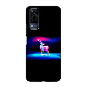 Силиконовый бампер с картинкой животных для Vivo Y51 (2020) (Яркий олень)