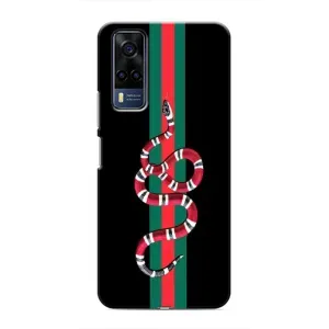 Чехлы Бренд GUCCI для Vivo Y51 (2020) (Змей Гуччи)