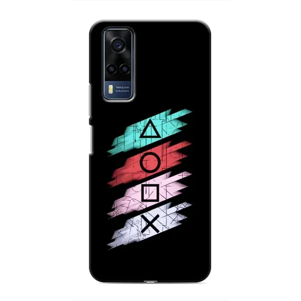 Чехол с рисунком «Значки Sony» для Vivo Y51 (2020) Чехол с рисунком «Значки Sony» для Vivo Y51 (2020)
