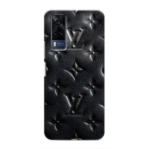 Текстурный Чехол Louis Vuitton для Виво Y53S (Черный ЛВ)