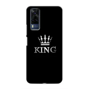 Чехол (Корона на чёрном фоне) для Виво Y53S (KING)