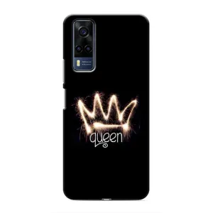 Чехол (Корона на чёрном фоне) для Виво Y53S (Корона)