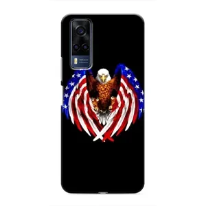 Чехол Флаг USA для VIVO Y53S (Крылья США)