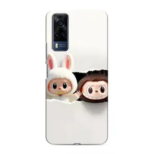 Чехол с принтом Лабубу для VIVO Y53S (Фигурки Labubu)