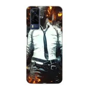 Чохол з картинкою "Герой Pubg" на VIVO Y53S (Man Пубг)