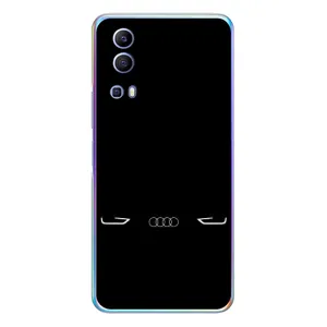 Силиконовый бампер с картинкой машины на Vivo Y72 (Силует Audi)