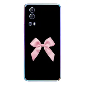 Чехол банты для Vivo Y72 (Бант на черном)