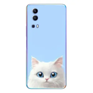 Чохол на тематику: Коти для Vivo Y72 (Білий кіт)