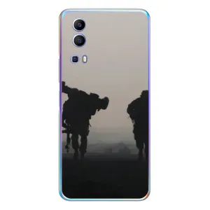 Чехлы на военную тематику для Vivo Y72 (Бой солдат)