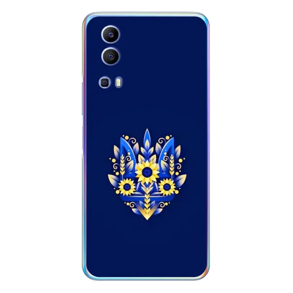 Чехол с рисунком «Цветущий Герб» для Vivo Y72