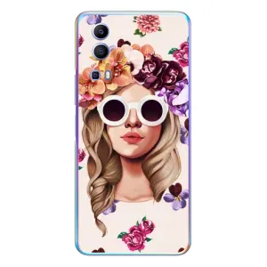 Чехол с картинкой Модные Девчонки Vivo Y72 (Девушка в очках)