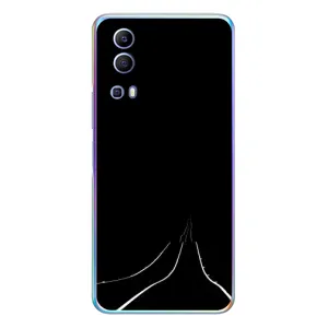 Чехол с картинками на черном фоне для Vivo Y72 (Дорога)