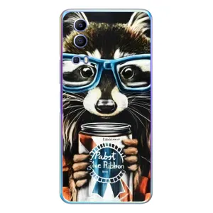 Силіконовий Чохол з Энотами на Vivo Y72 (Єнот в окулярах)