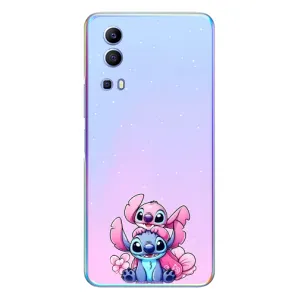 Чехол с рисунком Стич для Vivo Y72 (Энджл и Стич)
