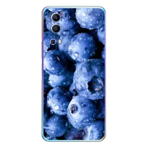 Чехол с изображением вкусной еды для Vivo Y72 (Голубика)