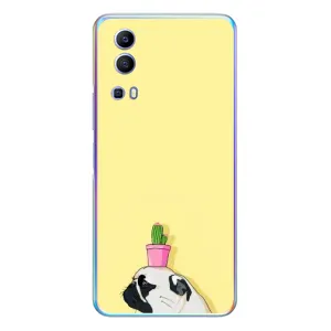 Бампер для Vivo Y72 з картинкою "Песики" (Кактус на голові)