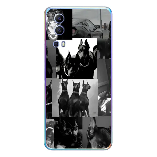 Чехол с рисунком «Коллаж Доберман» для Vivo Y72 Чехол с рисунком «Коллаж Доберман» для Vivo Y72