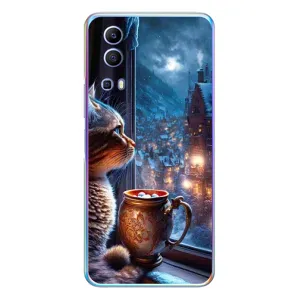 Чехлы на Новый Год Vivo Y72 (Кот новогодний)
