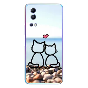 Силиконовые Чехлы Любимому человеку для Vivo Y72 (Котейки)