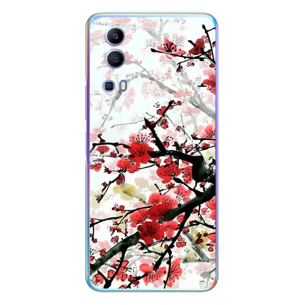 Чехол с рисунком «Красивая Сакура» для Vivo Y72 Чехол с рисунком «Красивая Сакура» для Vivo Y72