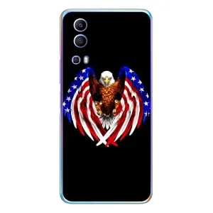 Чехол Флаг USA для Vivo Y72 (Крылья США)