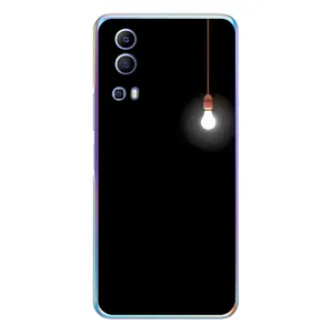 Чехол с картинками на черном фоне для Vivo Y72 (Лампочка)