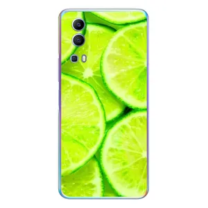 Чехол с изображением вкусной еды для Vivo Y72 (Лайм)