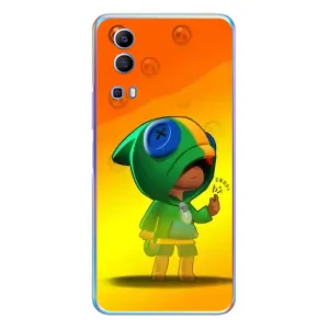 Чехол Бравл Старс для Vivo Y72 (LEON в кофте)