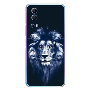 Чохол з картинкою на Vivo Y72 (Лев – синій)