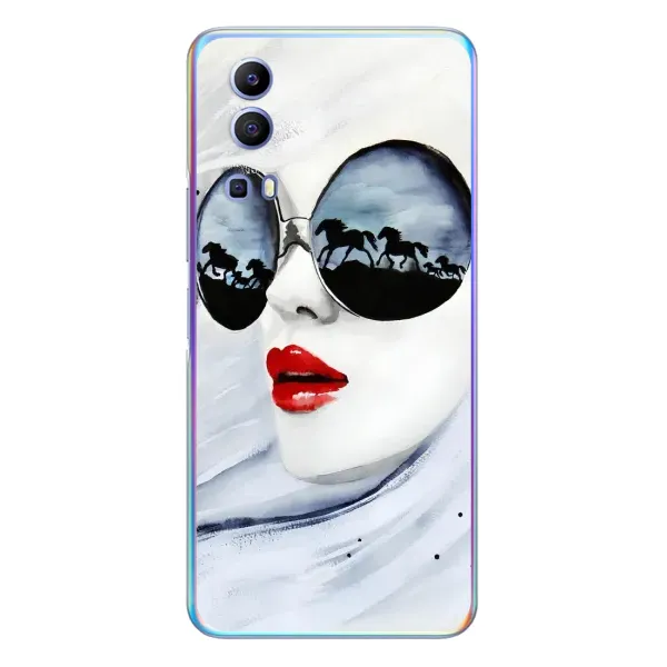 Чехол с рисунком «Любительница коней» для Vivo Y72