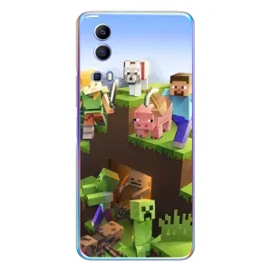 Чехлы для Vivo Y72 (Персонажи Майн Крафт) (Майн-крафт)