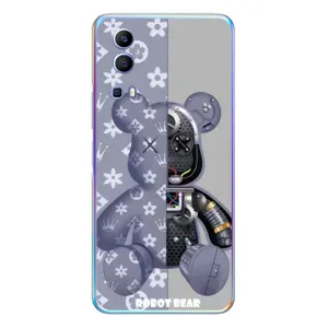 Силиконовый чехол для Vivo Y72 (Медведь Louis Vuitton)